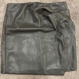 Wilfred Grey Leather Style Skirt